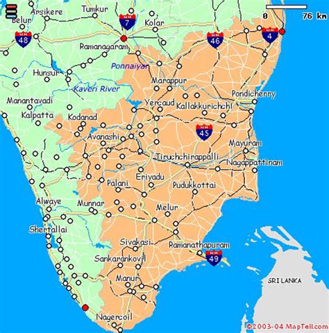 Districts and administration of tamil nadu: Tourist map of tamilnadu | map of tamilnadu | map of tamilnadu india