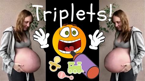 pregnant with triplets youtube