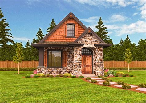 Popular country farmhouse design featuring simple, rectangular designs in multiple do you remember visiting a farm and admiring the traditional home with wood siding and a front porch? Rustic Guest Cottage or Vacation Getaway - 85107MS | Architectural Designs - House Plans
