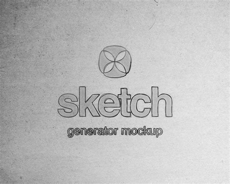 Free Sketch Generator Photoshop Mockup Psd