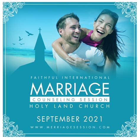 Blue Church Couples Retreat Instagram Post Te Template Postermywall
