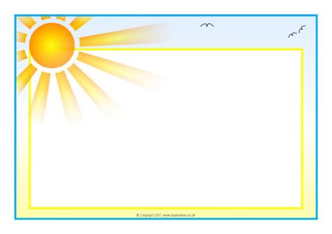 weather themed  page borders landscape
