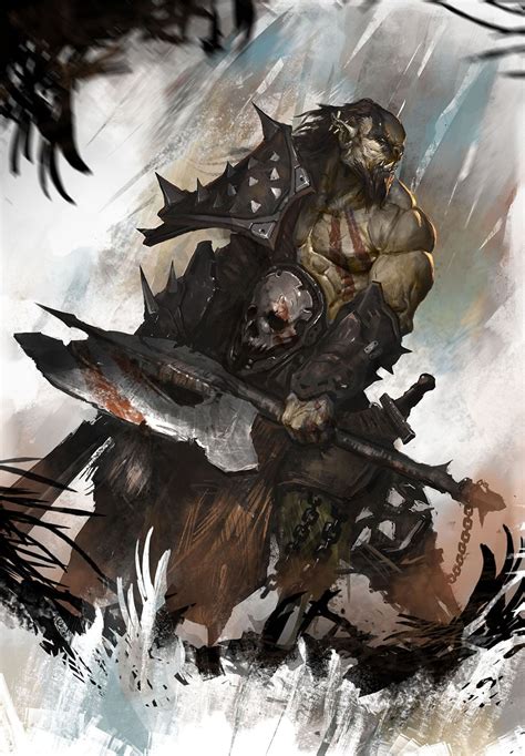Orc Illustration By Nookiew On Deviantart Fantasy Characters Fantasy