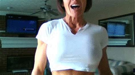 Busting Out Of A T Shirt Muscular Goddess Mistress Debbie Clips4sale