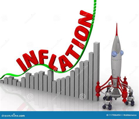The Graph Of Inflation Growth Stock Illustration Illustration Of
