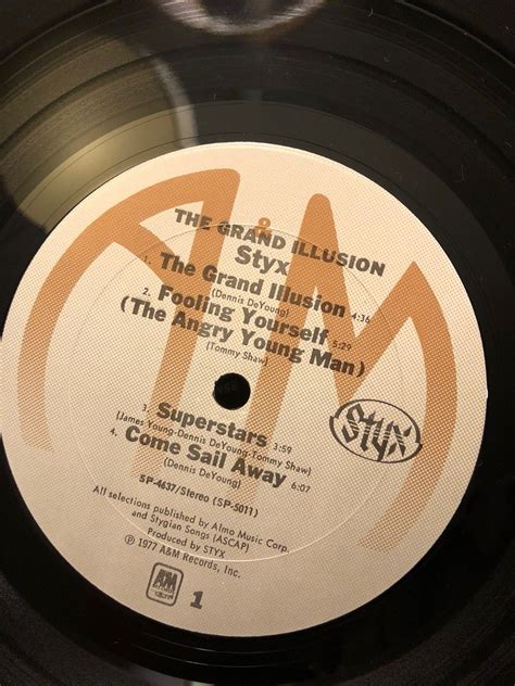 1977 Styx The Grand Illusion Lp Record Album Vinyl Aandm Sp 4637 Exex
