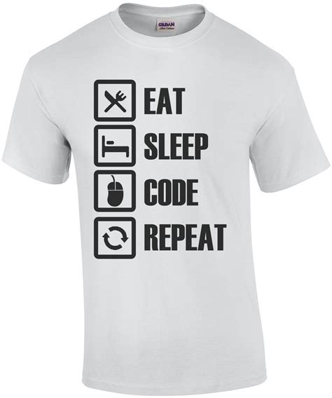 Eat Sleep Code Repeat T Shirt