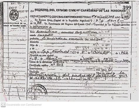 Certificado De Defunción Tramites Argentinos A Distancia