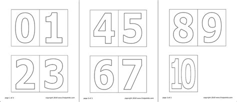 Witty Printable Numbers 1 10 Stencils Snyder Website