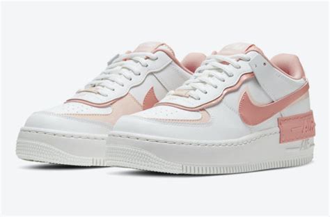 Finished in a mix of white, pink quartz and washed coral, the shoe's upper includes dual eyestays, heel patches and swooshes, with the air branding on the heel of the midsole also adding a doubled element. The Nike WMNS Air Force 1 Shadow White Pink Is Perfect For ...