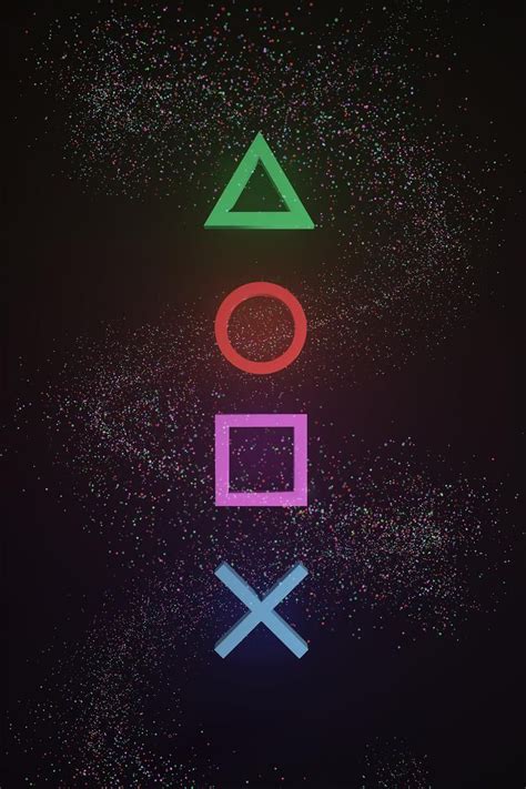 Playstation Inspired Art Print Poster Symbols Gaming Room Etsy