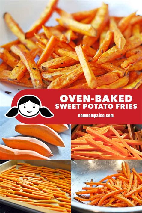 Crispy baked sweet potato fries are a healthy homemade alternative to the double fried in inflammatory oils versions you get at restaurants. Oven-Baked Sweet Potato Fries - Nom Nom Paleo®