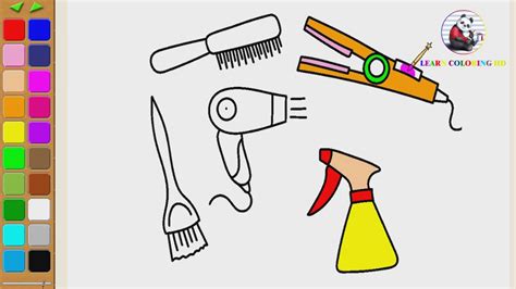 How To Draw Comb Clip Art Easy Step By Step Youtube