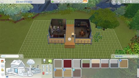 Sims 4 Speed Builds Dog Trot House Youtube