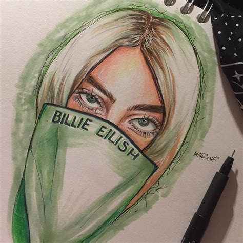 A subreddit for fans to discuss all things billie eilish. #artdrawingssimple | Billie eilish, Celebrity drawings, Billie