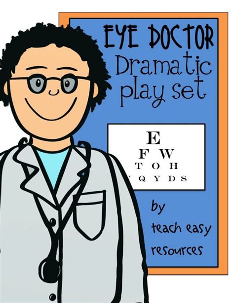 A great addition to waiting rooms for your little patrons to learn important lessons while having fun. Eye Doctor Dramatic Play Set - Teach Easy Resources ...