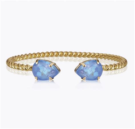 Caroline Svedbom Mini Drop Bracelet Gold Ocean Blue