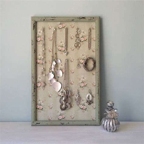 Photo collage jewelry box is a fun way to display all of your favorite photos while keeping your jewelry organized and accessible! Vintage Frame Jewellery Hanger Green (With images ...