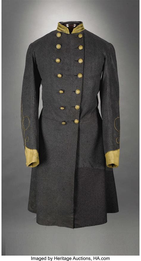 Regulation Confederate Officers Frock Coat Of Lieutenant William Lot