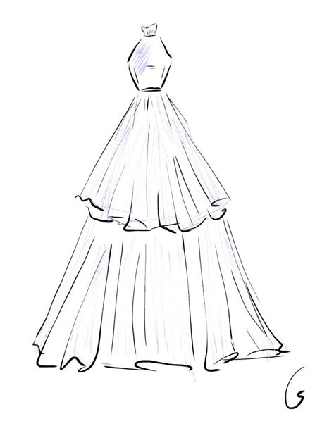 Dress Drawing Easy At Explore Collection Of Dress Draw Dress Design
