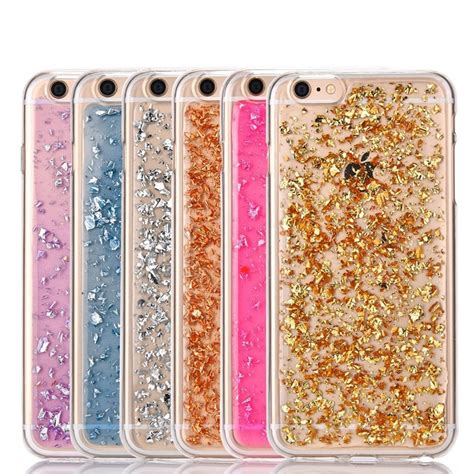 Luxury Glitter Gold Foil Sparkling Soft Clear Tpu Case For Iphone X Xr