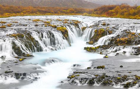 Bruarfoss Waterfall In Iceland 10245136 Stock Photo At Vecteezy