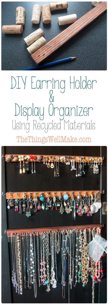 Diy Earring Holder For Studs And Display Organizer Oh The Things We