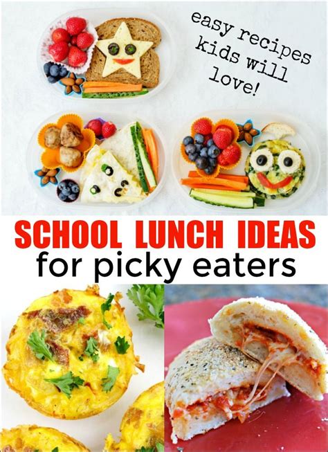 School Lunch Ideas For Picky Eaters Easy Meals For Kids Picky Eaters