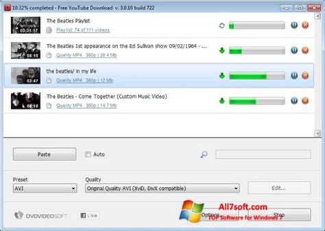 Télécharger Free YouTube Download pour Windows 7 (32/64 bit) en Français
