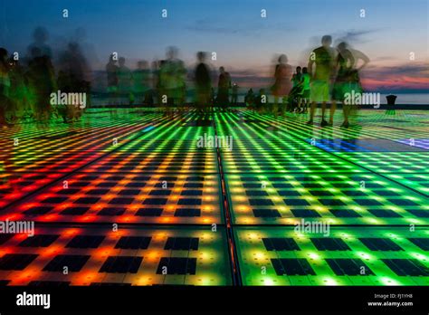 Sun Salutation At Zadar Croatia Stock Photo Alamy