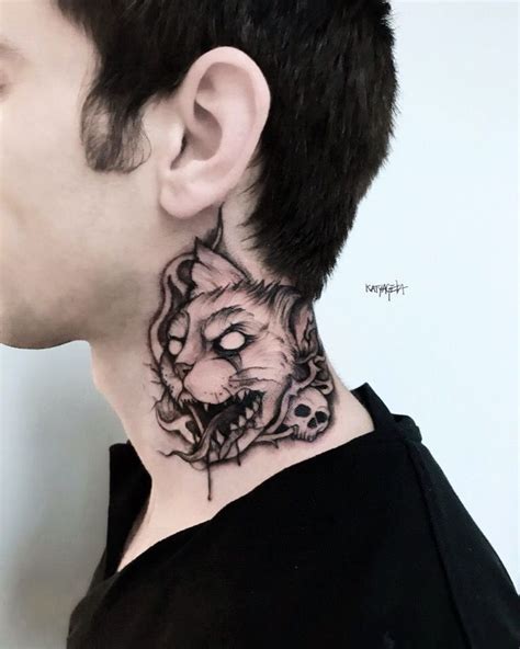 TATUAGEM MASCULINA NO PESCOÇO 30 INSPIRAÇÕES Tatuagem Tatuagem no