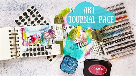 Mixed Media Art Journal Page Video Tutorial Susanne Rose Art