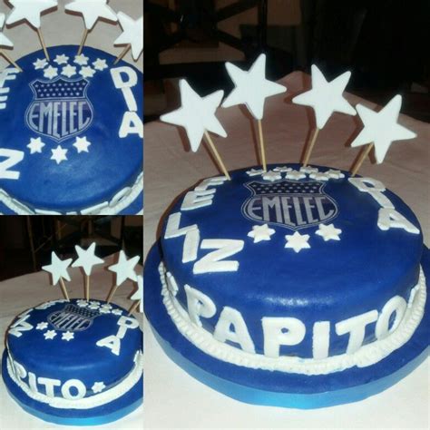 Tortas emelec decoraciones con fondant cumple camisetas cocina manualidades decoración de unas cosas al azar. Torta Emelec. Masa de chocolate con manjar. | Tortas ...