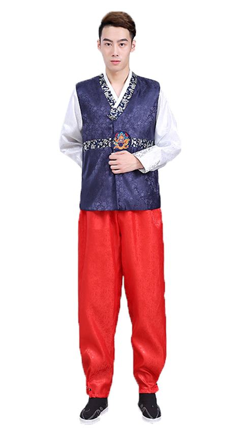 Ezsofei Mens Korean Traditional Costume Hanbok Sets Xl Men Costumes
