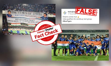 Fact Check Indias Football Team Is Yet To Qualify For 2026 Fifa World Cup