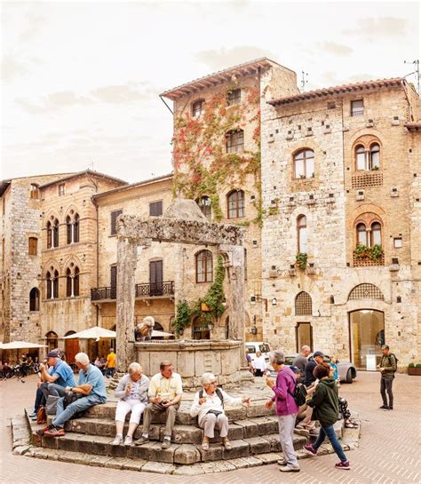 Cityscape View Of The Historic Centre Of San Gimignano Famous Unesco