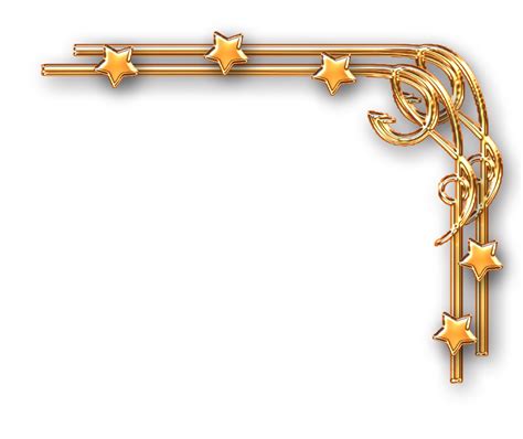 GOLDEN CORNER DESIGN PNG Free Download
