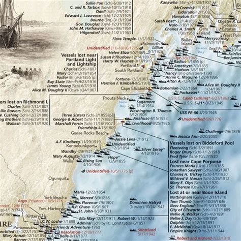 Shipwrecks Of The Northeast National Geographic Maps