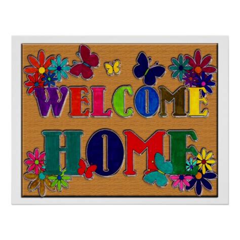 Welcome Home Sign Print