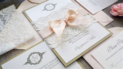 Maybe you would like to learn more about one of these? DIY WEDDING INVITATIONS USING LACE BELLY BANDS - YouTube