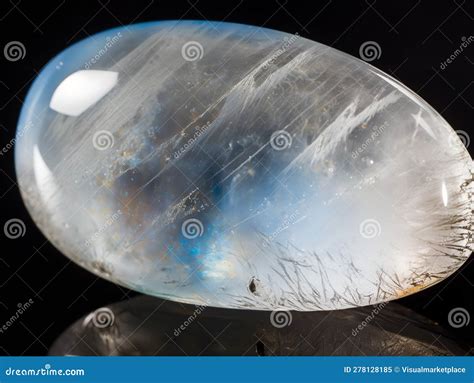 Exploring The Subtle Texture Of Moonstone Stock Illustration