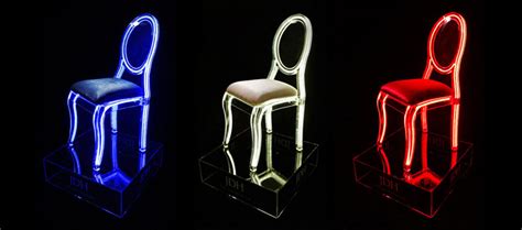 Crystal Neon Baroque Chair By Julien David Halimi