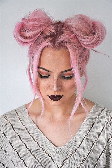 Stunning How To Do Space Buns With Short Hair Step By Step For New