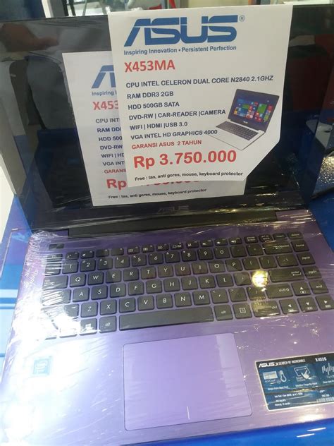 Spesifikasi Harga Laptop Asus Terbaru Tipe X453ma A455 Aisvg 212