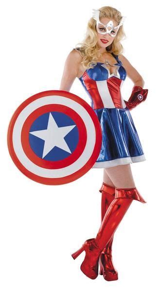 Adult Captain America Costume Prestige Sassy Female Captain America