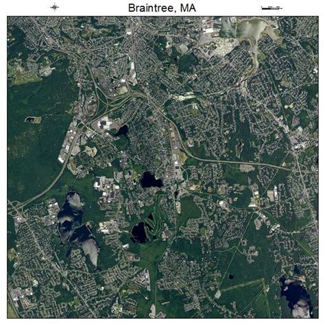 Aerial Photography Map Of Braintree Ma Massachusetts