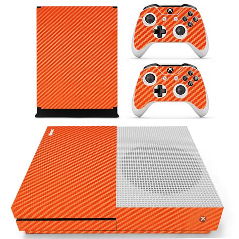 Orange Xbox One S Skin Funky Console