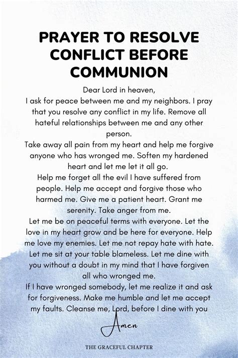 5 Prayers Before Communion The Graceful Chapter