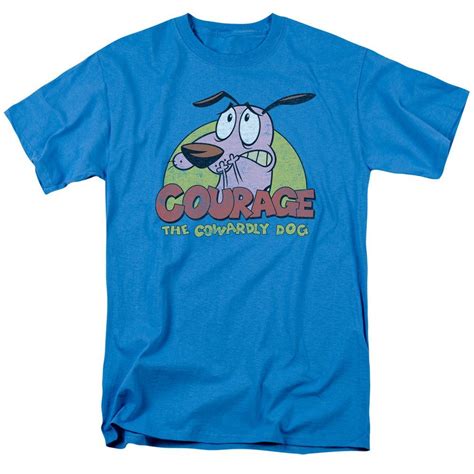 Courage The Cowardly Dog Colorful Courage Adulting Shirts Dog