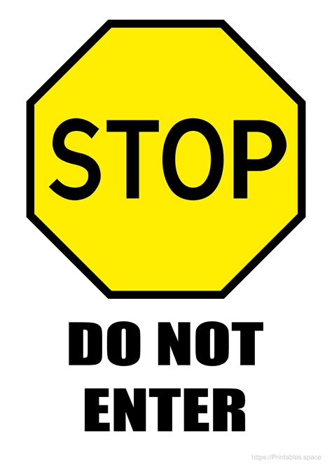 Printable Stop Sign Template Free Printable Signs Printable Stop Sign